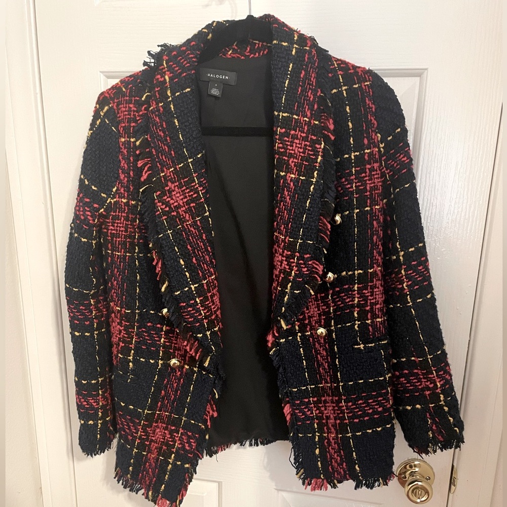 Halogen Shawl Collar Tweed Blazer